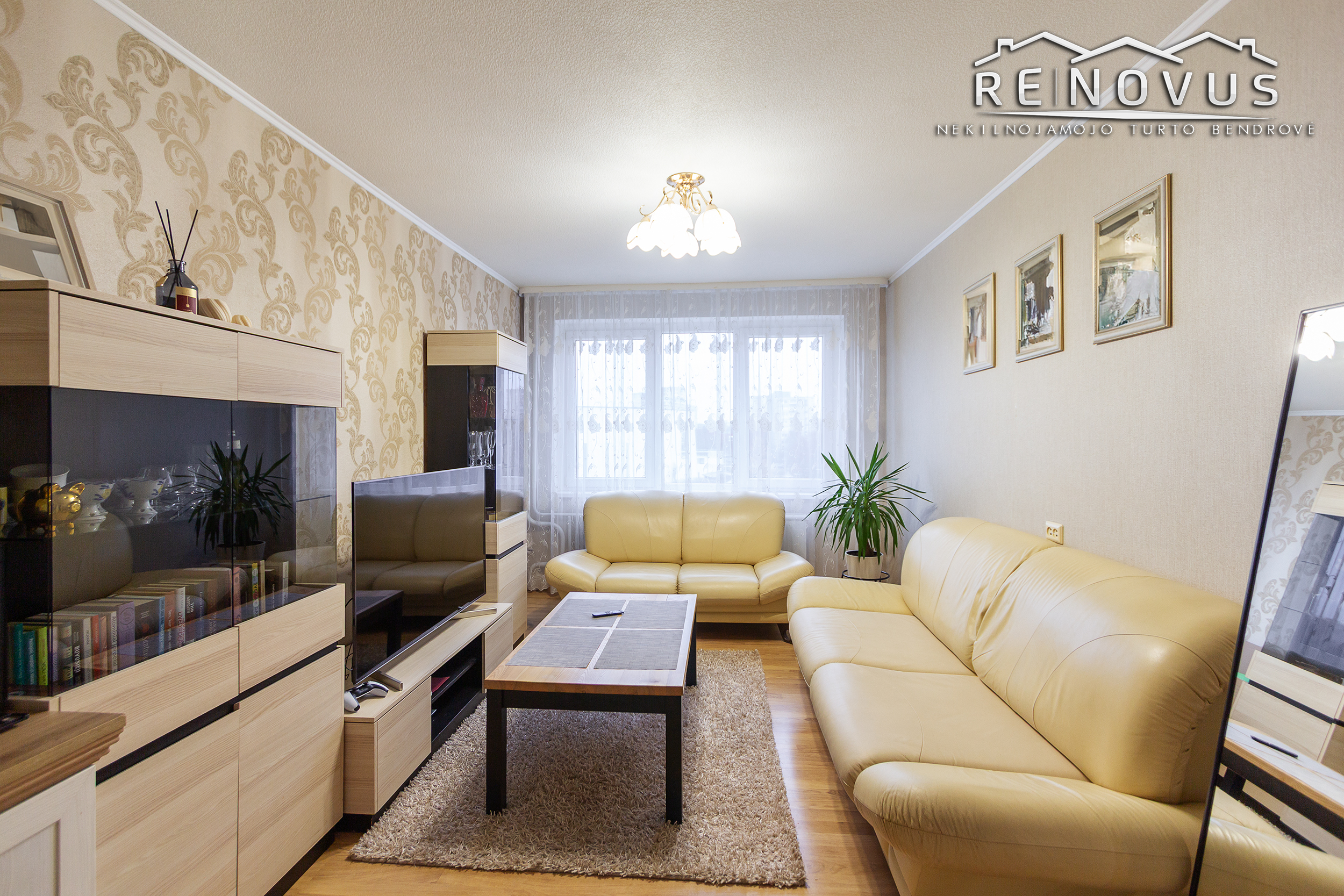 Parduodamas pilnai įrengtas 3 kambarių butas Gegužių g. Šiauliai